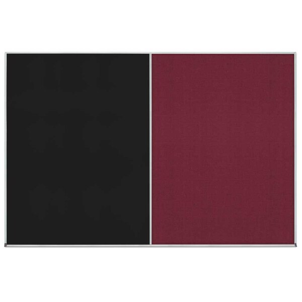 United Visual Products Enclosed Corkboard, 1 Door, 18"x24", 4" Fra UV3407-BLACK-COBACC - main